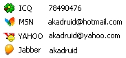 contact me via IM contact me via IM